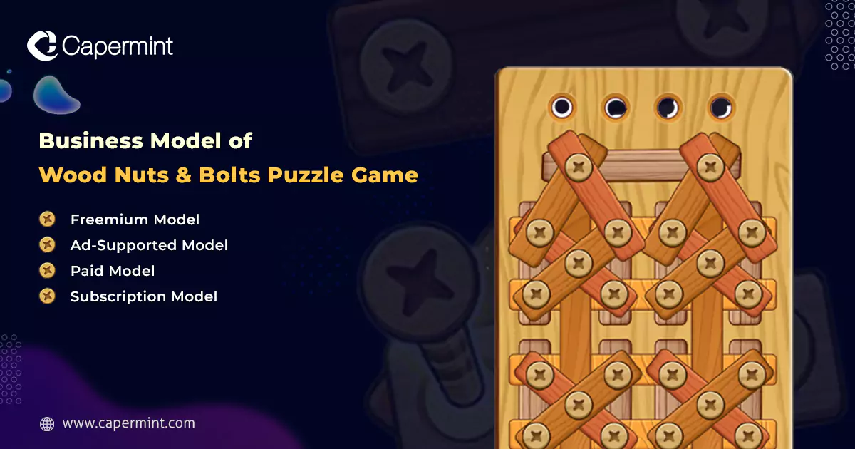 Business model of wood nuts & bolts puzzle game