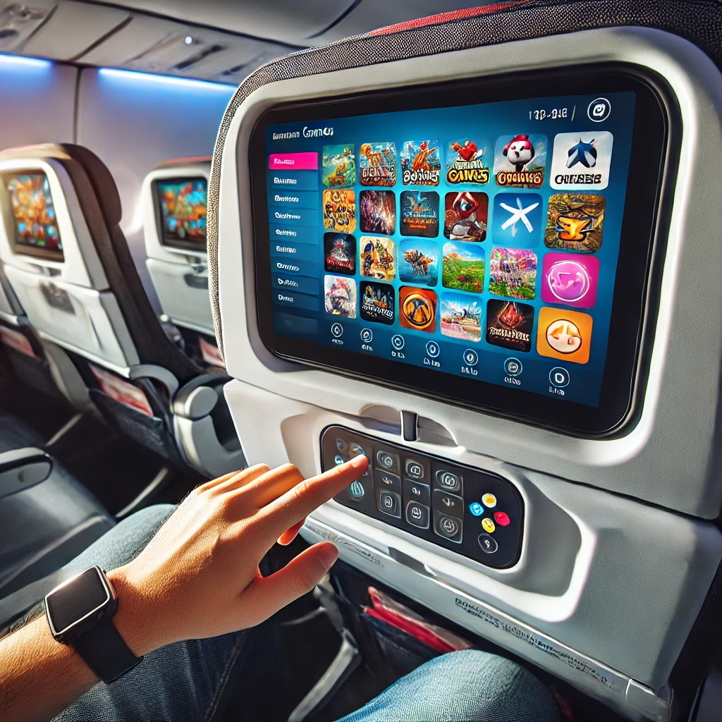 In-flight gaming interface