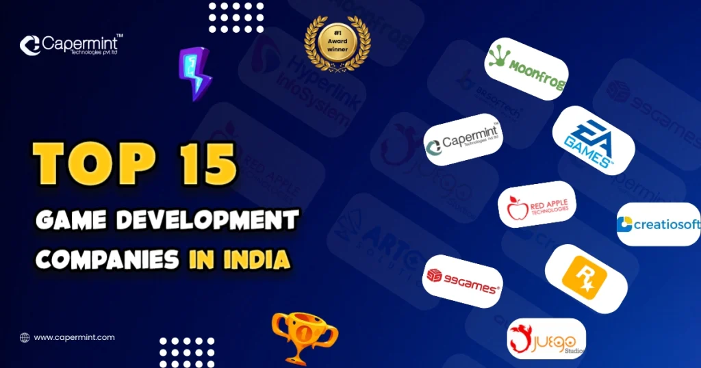 Top Game Development Companies in India - Capermint Banner