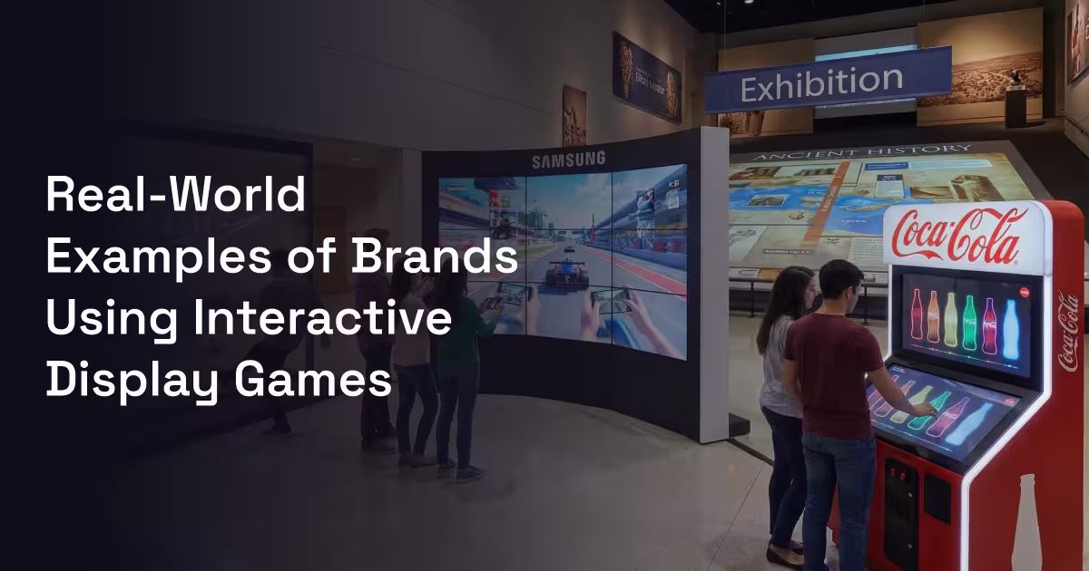 real world examples of brands using interactive displays games
